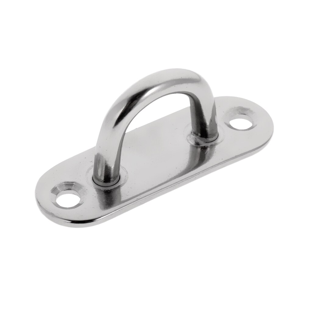 Pad Oog, 304 Rvs Langwerpige Plaat Nietje Ring Haak, marine Boot Hardware Dek Loop - 3 Maten Te Kiezen