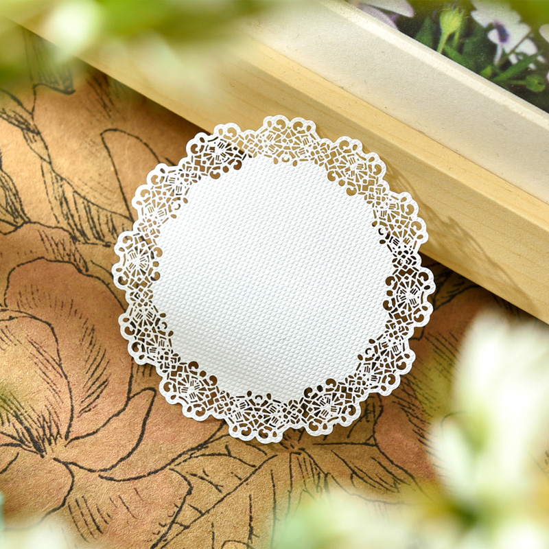 Zfparty hvide blonder papirservietter/dækservietter til bryllupsfest dekoration forsyninger scrapbog papir håndværk