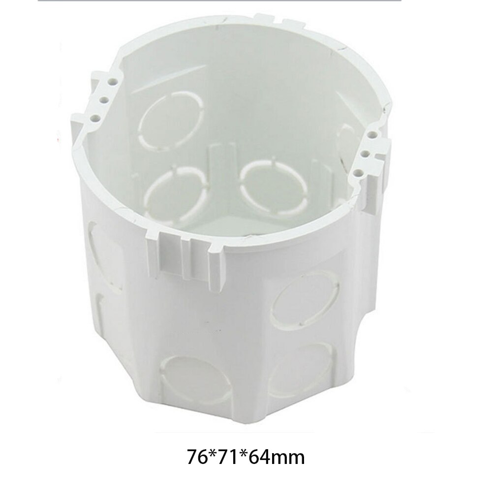 Junction Box EU Germany Standard Electrical Mounting Rectangle Handy Secret Stash Conduit Wall Mount Switch Boxes PVC Material