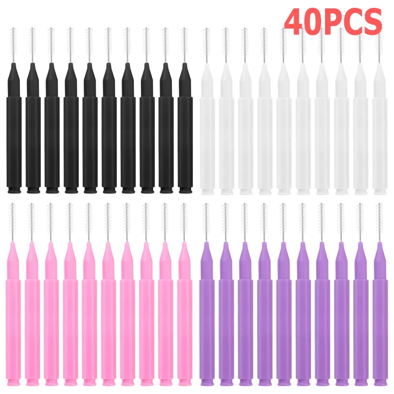10-100 Stuks Mini Wenkbrauw Borstel Brow Lifting Brush Wegwerp Brow Lifting Brush Micro Buigbare Wimper Brow Applicator Make-Up tool: Clear