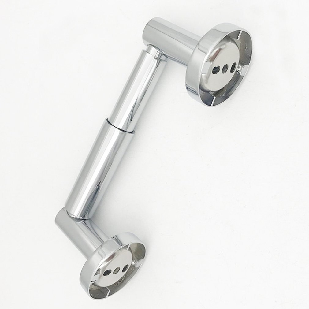 Hanging Paper Roll Holder Kitchen Towel Cupboard Door Rack Durable Stainless Steel Bathroom Toilet Paper Holder: White