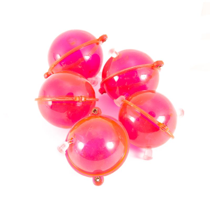 Bolas de plástico ABS para pesca, flotadores de burbujas de agua, aparejos de pesca de mar, accesorios para exteriores, azul, rojo, 25/32/40/47mm, 5 unids/set por juego: 32mm