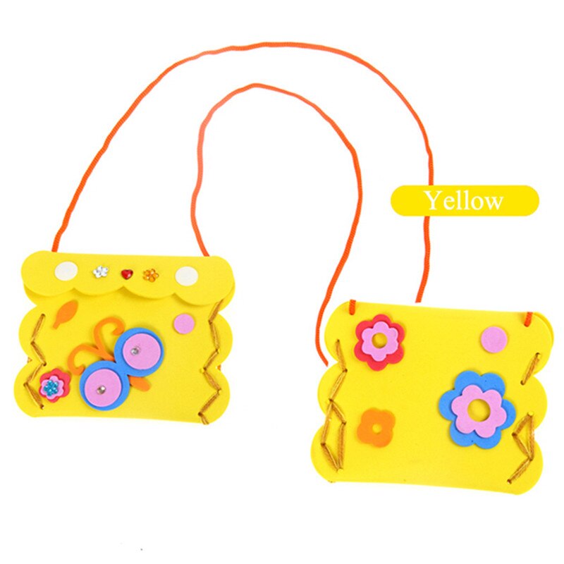 paquete de Material hecho a mano DIY para niños, billetera creativa para guardería, bolsa de costura, juguetes, rompecabezas educativo para bebés, juguetes intelectuales