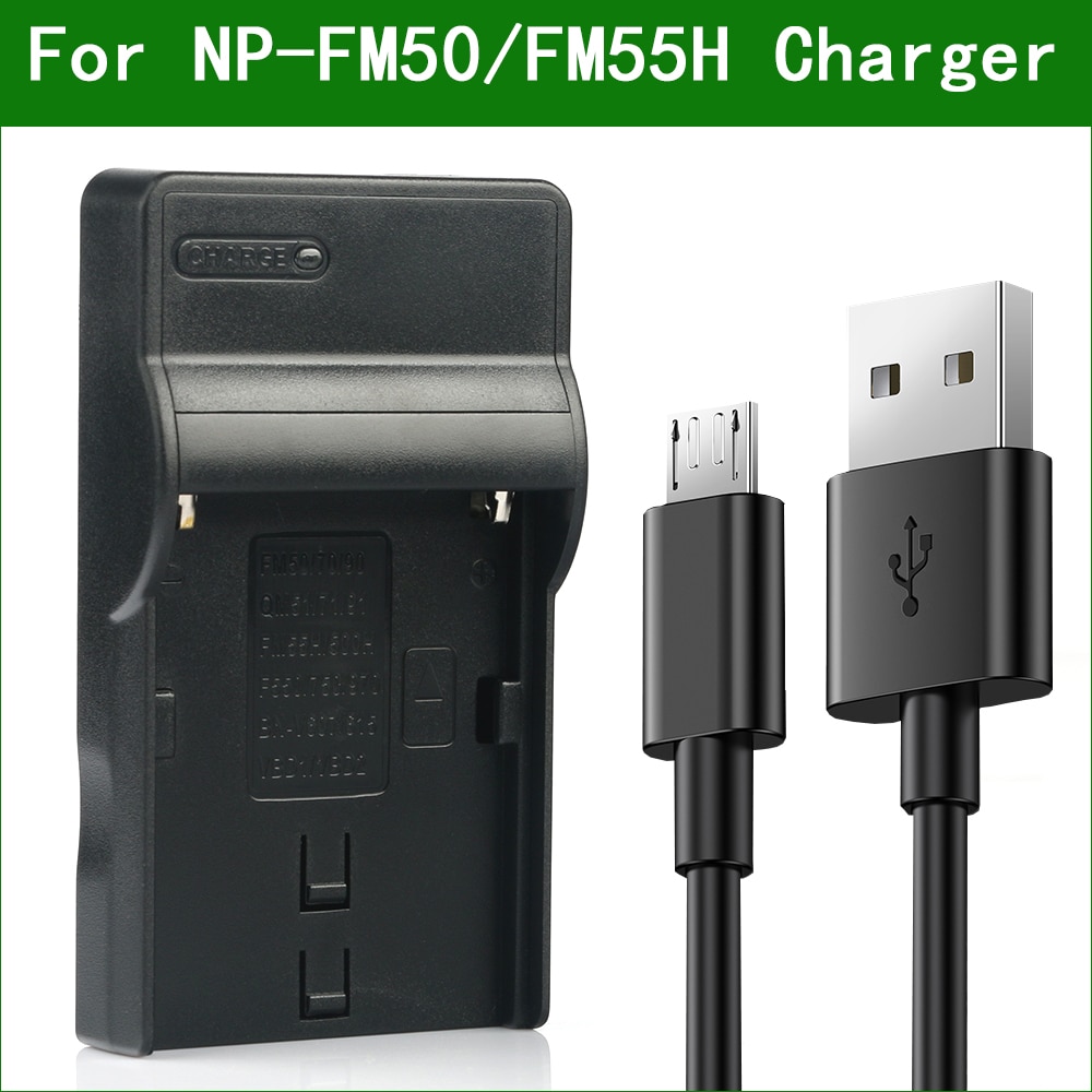 Lanfulang NP-FM50 FM50 NPFM50 USB Battery Charger for Sony NP- FM30 FM55H QM50 QM51 FM70 FM71 QM71 QM71D FM90 FM91 QM91 QM91D