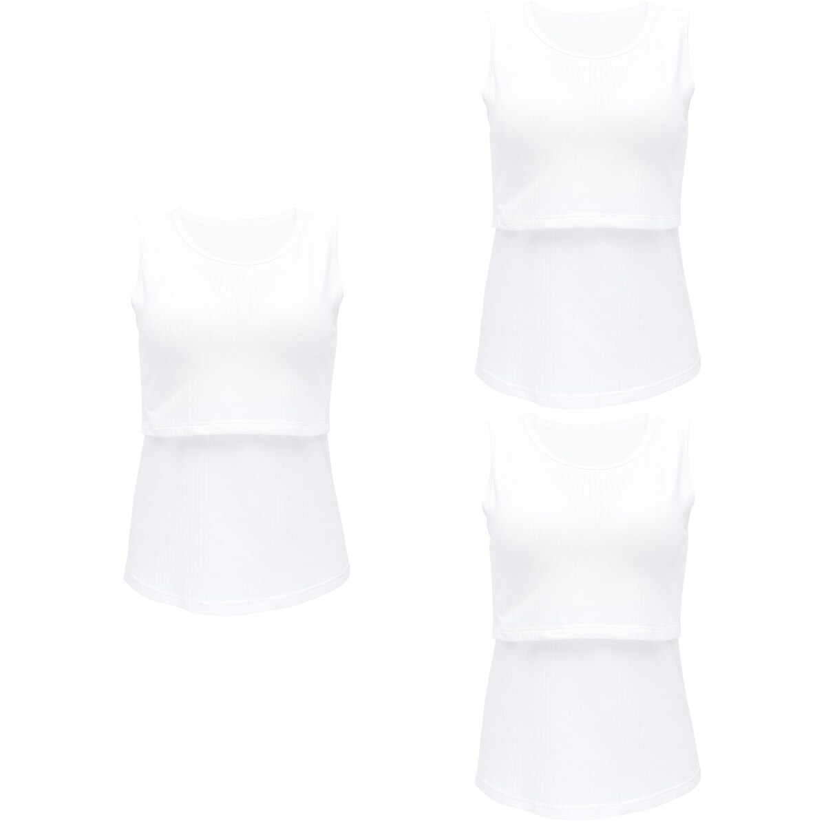 Gilet d&#39;allaitement pour femmes, 3 pièces, gilet de grossesse, vêtements de maternité