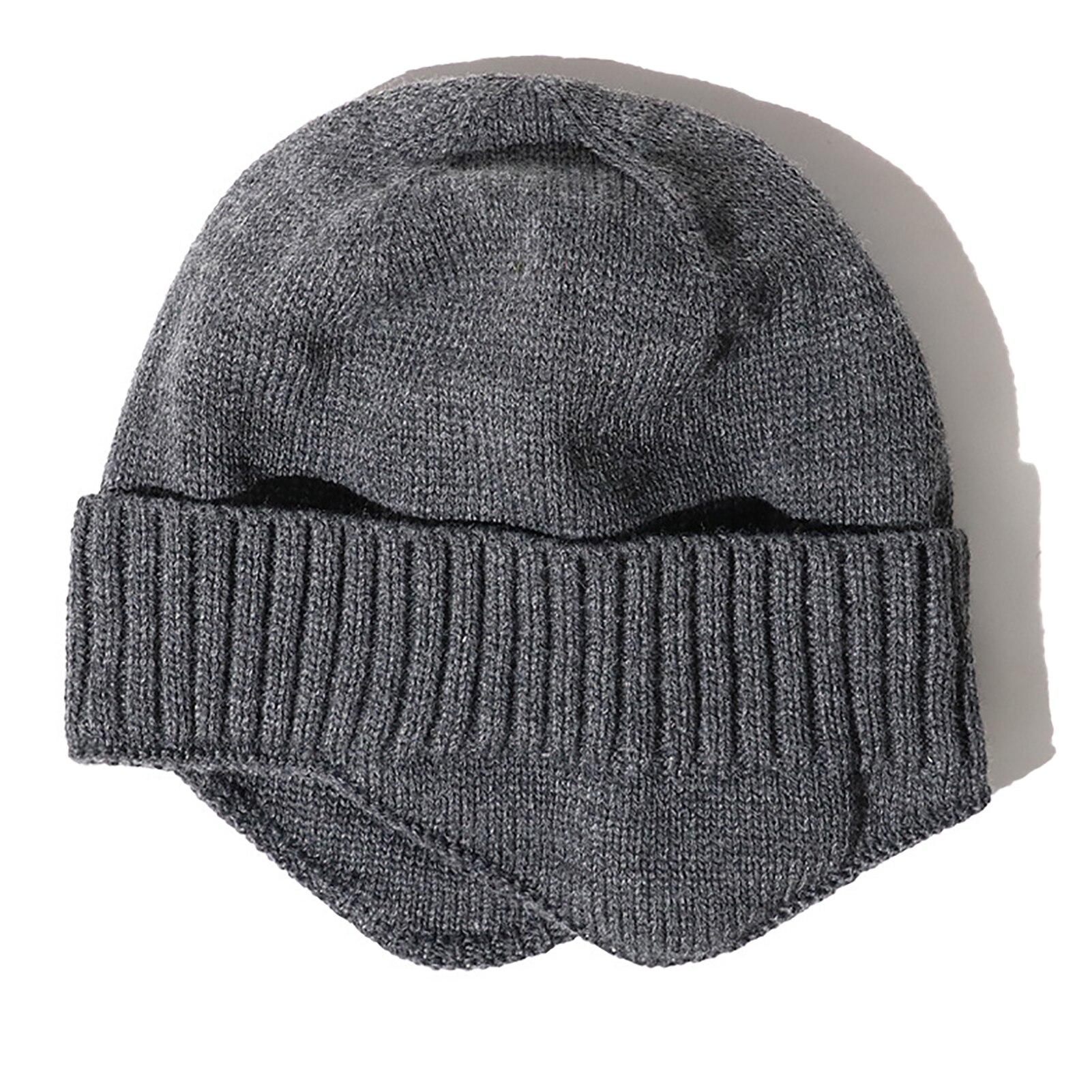 Men Acrylic Knitted Winter Hat Beanie Hats for Women Thick Warm Beanies Male Skullcap Knit Bonnet Gorro Unisex: Dark gray
