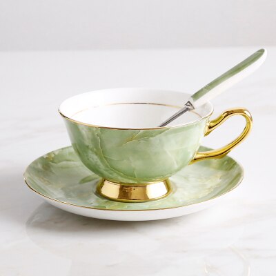 Vintage porslin tekopp tefat set kaffekopp engelsk svart tekopp beskriv gyllene keramik keramik afternoon tea box  e5: 02