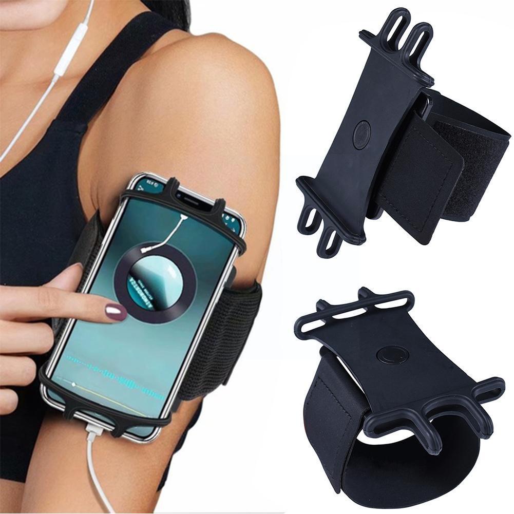 Muñequera para teléfono móvil, correa para el brazo, soporte para correr, para exteriores, 360 °, Y0i2