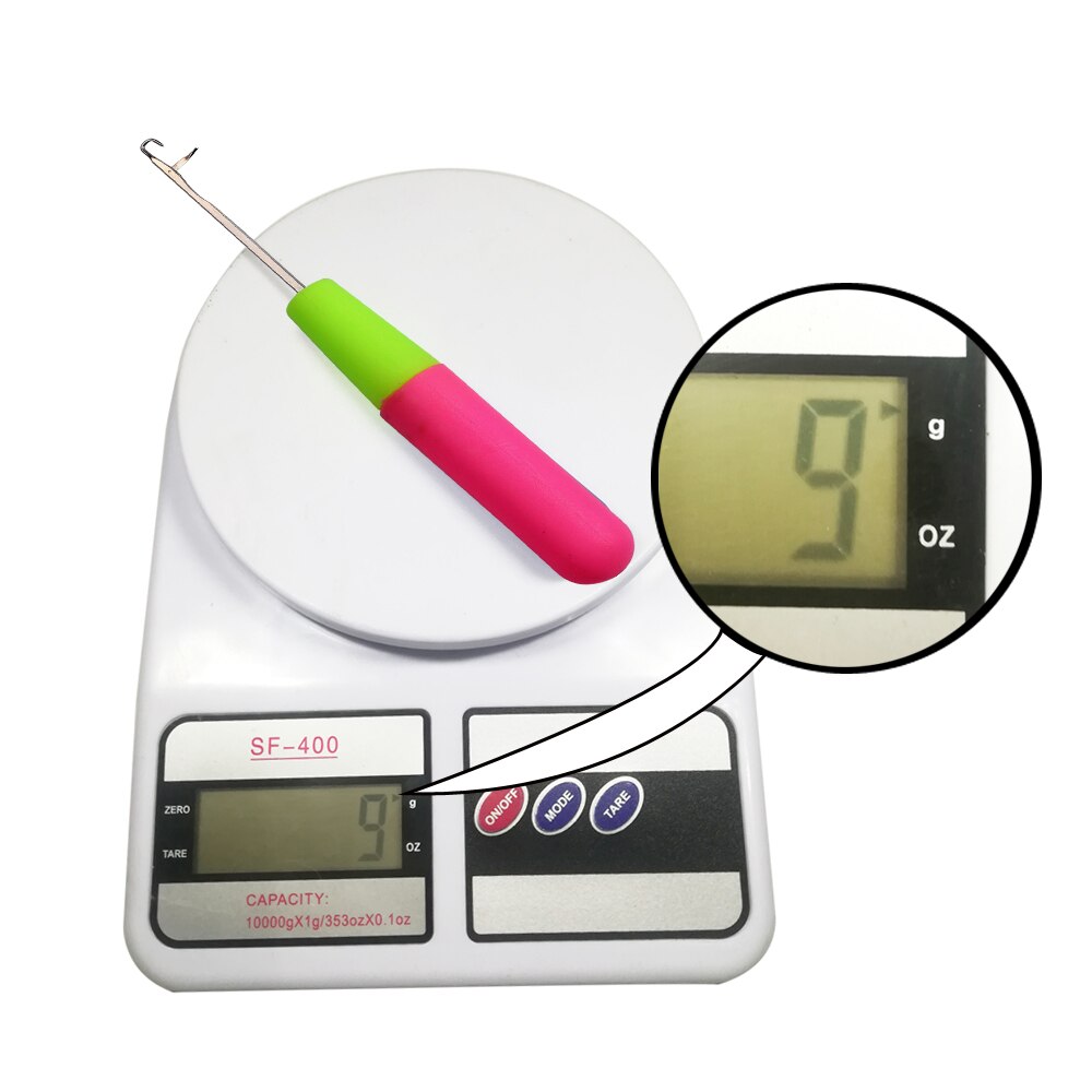 1 stykke plastlås hæklenål nål dreadlock håndværk dread lock hårforlængelse til syntetisk hårparyk