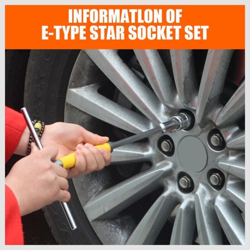 11Pcs Drill Socket External Automotive Female Trox Hand Tools With Rail