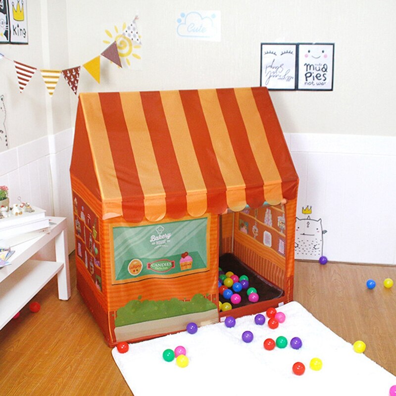 Kids Tent Dessert Shop Diy Tent Play Tenten Indoor Baby Huis Pretend Kids Playhouse Kinderen Draagbare Tenten