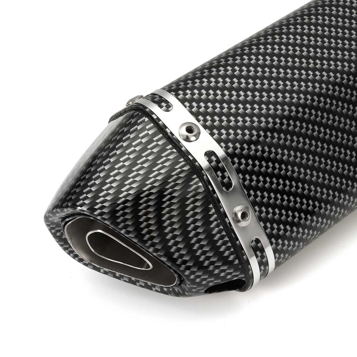 38-51mm motorfiets uitlaatdemper pijp uitlaat tip modificatie motocross staartbuis demper voor scooter atv dirt pit straatmotor