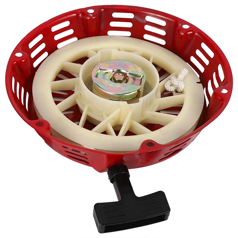 Retroceso de arranque de tracción con brida, Juego de vasos para Honda Gx340, 11Hp y Gx390, 13Hp, generador de cortacésped, cuerda de arranque del motor: Default Title