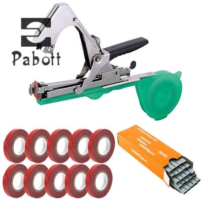 Machine de saisie de plantes pour Branches de plantes de jardin, outil pour fruits et légumes Agriculture, cerclage manuel, liaison de plante, outil à main: Rouge