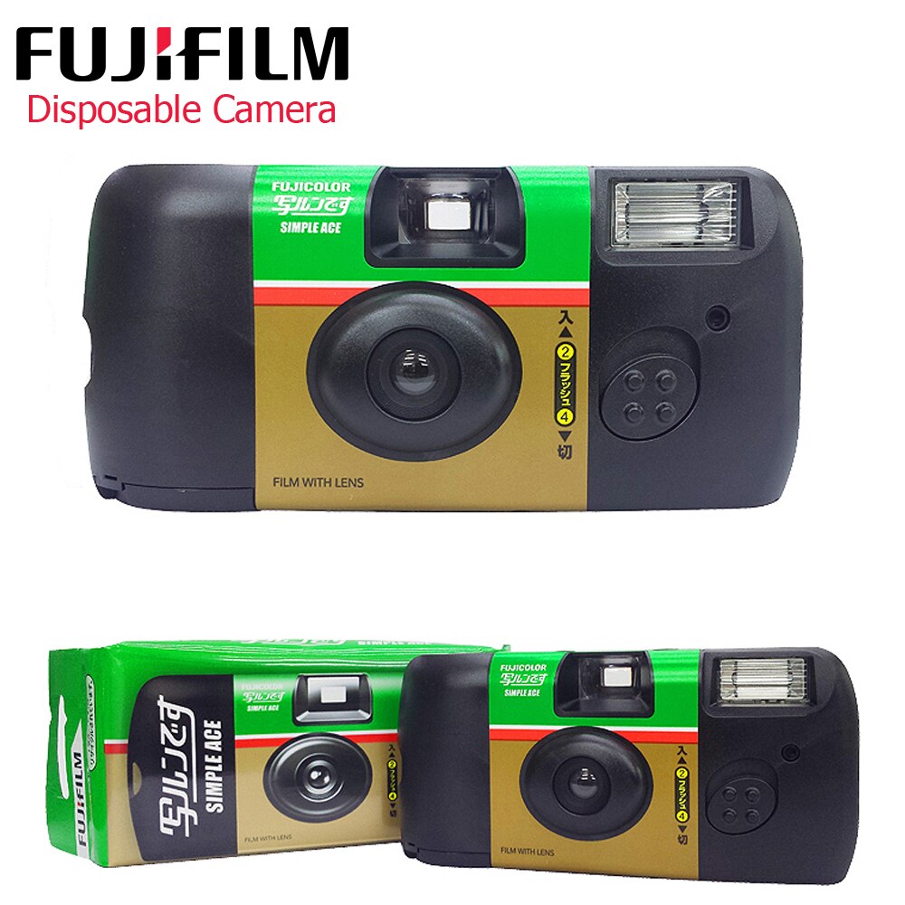 1-3Pcs Fujifilm Eenvoudige Ace Iso 400 Power Flash 27 Foto Belichtingstijden Enkele Gebruik Eenmalig Gebruik film Camera (Vervaldatum: 2022-8)