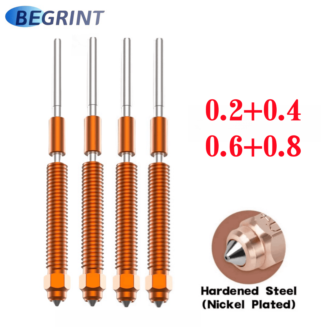 For Creality Hi Combo 3D Printer 0.2/0.4/0.6/0.8mm Quick-Swap Nozzles Kit Titanium Alloy Heat Break High Flow Nozzle For K2 Plus: 1.0mm / PURPLE