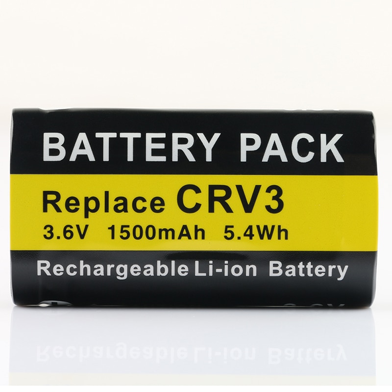 LANFULANG-batería recargable de iones de litio, cargador para CR-V3, CRV3, CR-V3P, CRV3P, KCRV3, LB-01, LB01, 3,6 V, 1500mAh, 2 uds.