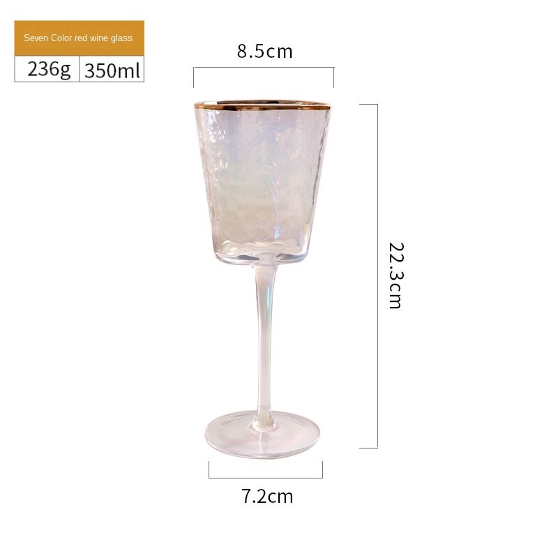 Large Capacity Crystal Glass Cup Small Wine Glass Champagne Cup European-style Tall Transparent Wine Glass Cup LD548: color11