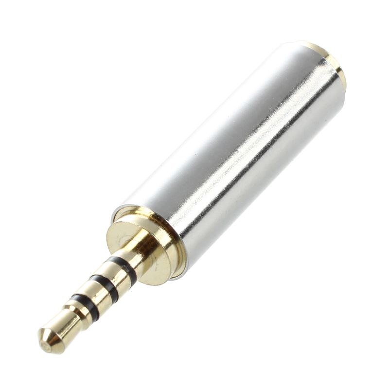 2.5mm Male To Female o 3.5mm Headphone Jack Adapter Converter Gold: Default Title