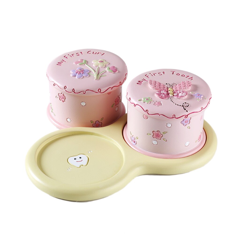 Cute Child Tooth Box Baby First Tooth And Curl Keepsake Boxes Kids Teeth Fairy Holder For Boy Or Girl Kids Keepsakes #10