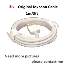 10 Stks/partij Originele 8ic 1M/3FT 2M/6FT E75 Chip Usb Datakabel Oplader Voor 5 5S 6 6S 7 7Plus 8 8pl X Met Doos