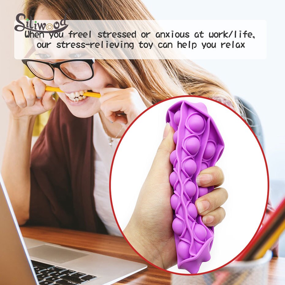 1Pc Push Bubble Fidget Zintuiglijke Speelgoed Autisme Speciale Behoeften Stress Reliever Helpt Stress En Verhogen Focus Zachte Squeeze speelgoed