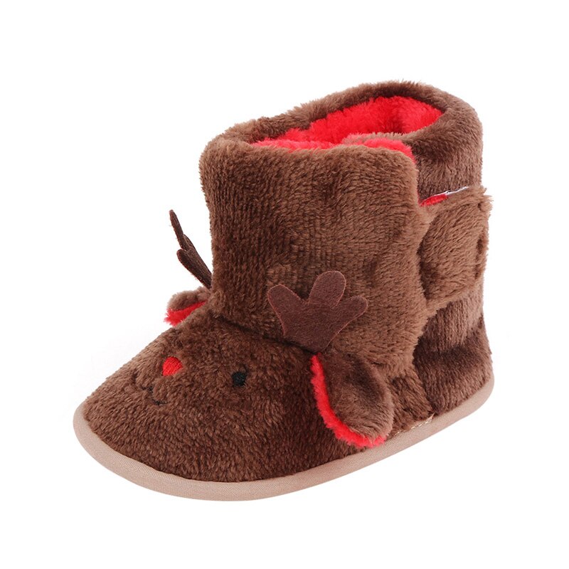 Neugeborenen Baby Mädchen Jungen Schnee Stiefel Weihnachten Winter Warme Baby Schuhe Feste Geschmack Plüsch Stiefeletten 0-18M