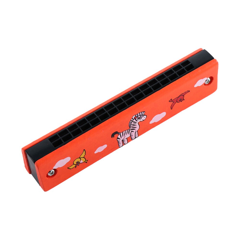 16 Holes Cute Harmonica Musical Instrument Montessori Educational Toys Cartoon Pattern Kids Wind Instrument Children Kids: I