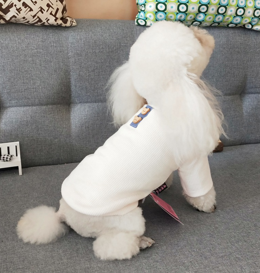 LVTUBANLV Dog Shirts 2 Pack Dog Sleeves Vest Solid Pet Clothes Cooling T-Shirts for Small Medium Dog Puppy Kitten Catfine wool
