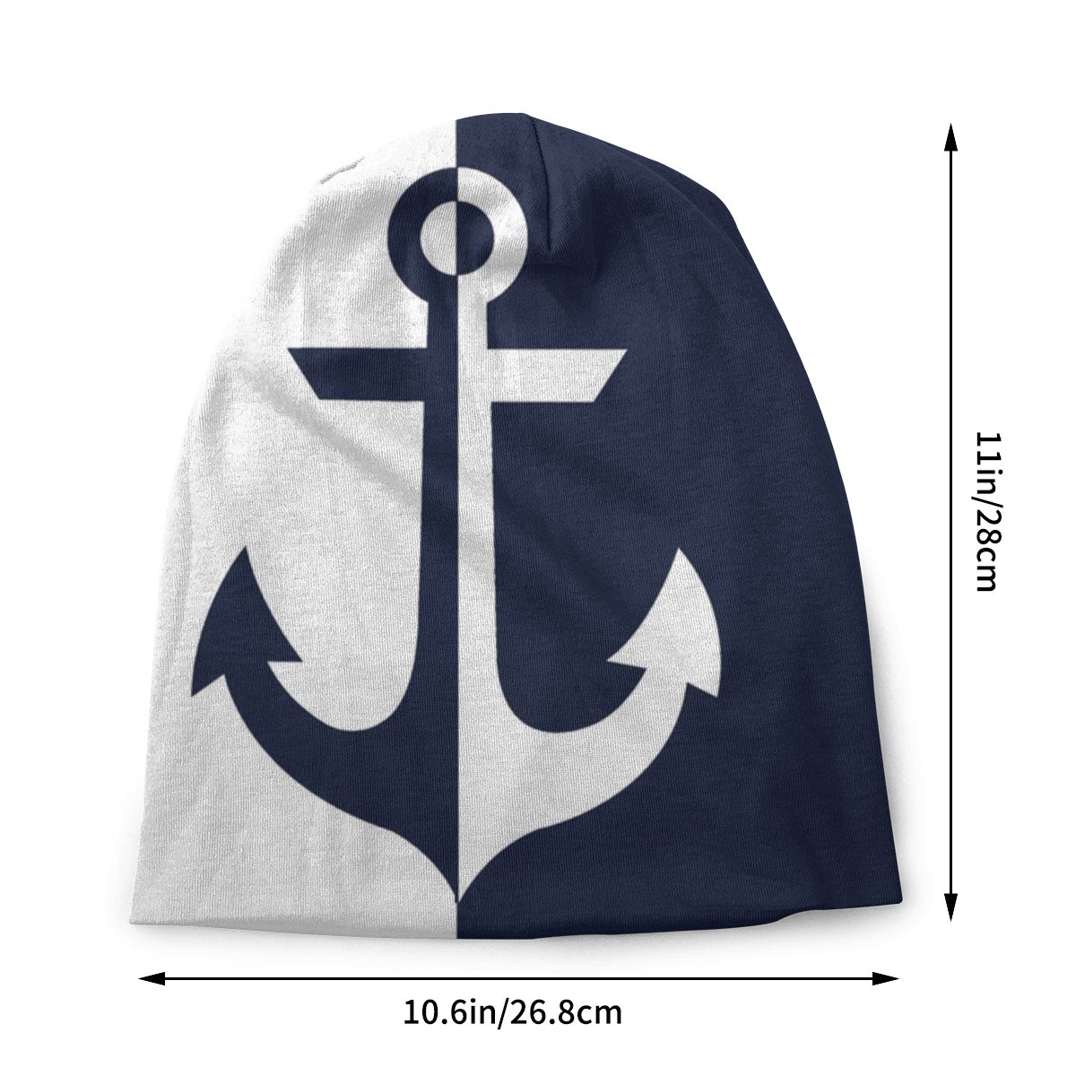 Sombreros náuticos de ancla para hombre y mujer, gorros Unisex de punto, cálidos, para exteriores, color blanco, azul marino, para invierno