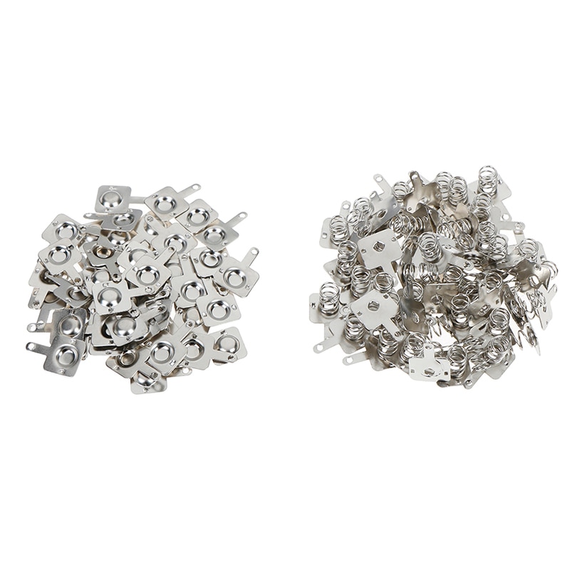 100pcs Battery Battery Shrapnel AA Or AAA Battery Spring 7 No. Positive And Negative Contact Pieces 50pairs