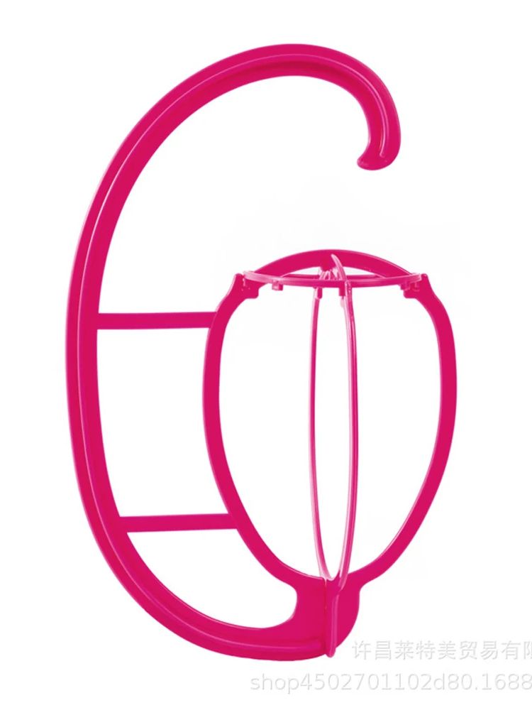 Multiple Wig Stand Holder Hanging Hair Extensions Wigs Accessories Organizer Storage Solution for Beauty Care: Pink