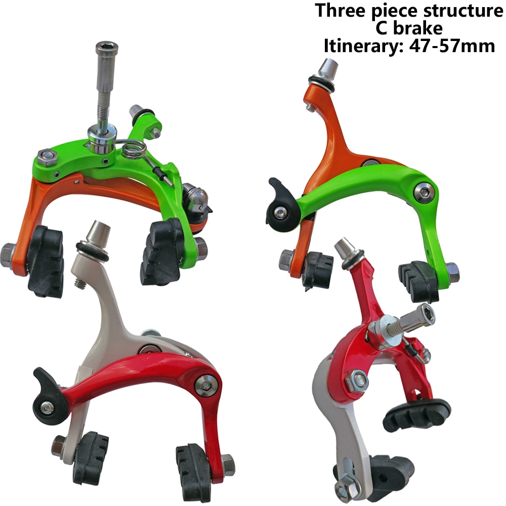 MI.XIM Road Alloy Bike Brake Caliper Set 47-57mm Reach Front Rear Bicycle Brakes Cycling Brake Resin 55mm