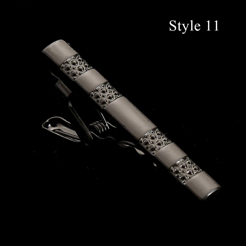 Clips de alfiler de corbata clásicos para hombres, Clip de corbata de simplicidad de negocios, joyería de , barra de corbata de boda exquisita, Color plateado y dorado