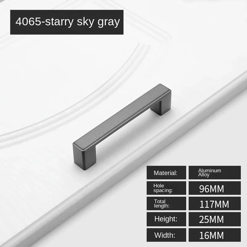 Møbelhåndtak skuffeknotter og håndtak for skap garderobe dørhåndtak i sinklegering 96mm/128mm/160mm/192mm/320mm- hulls deling: Bronse