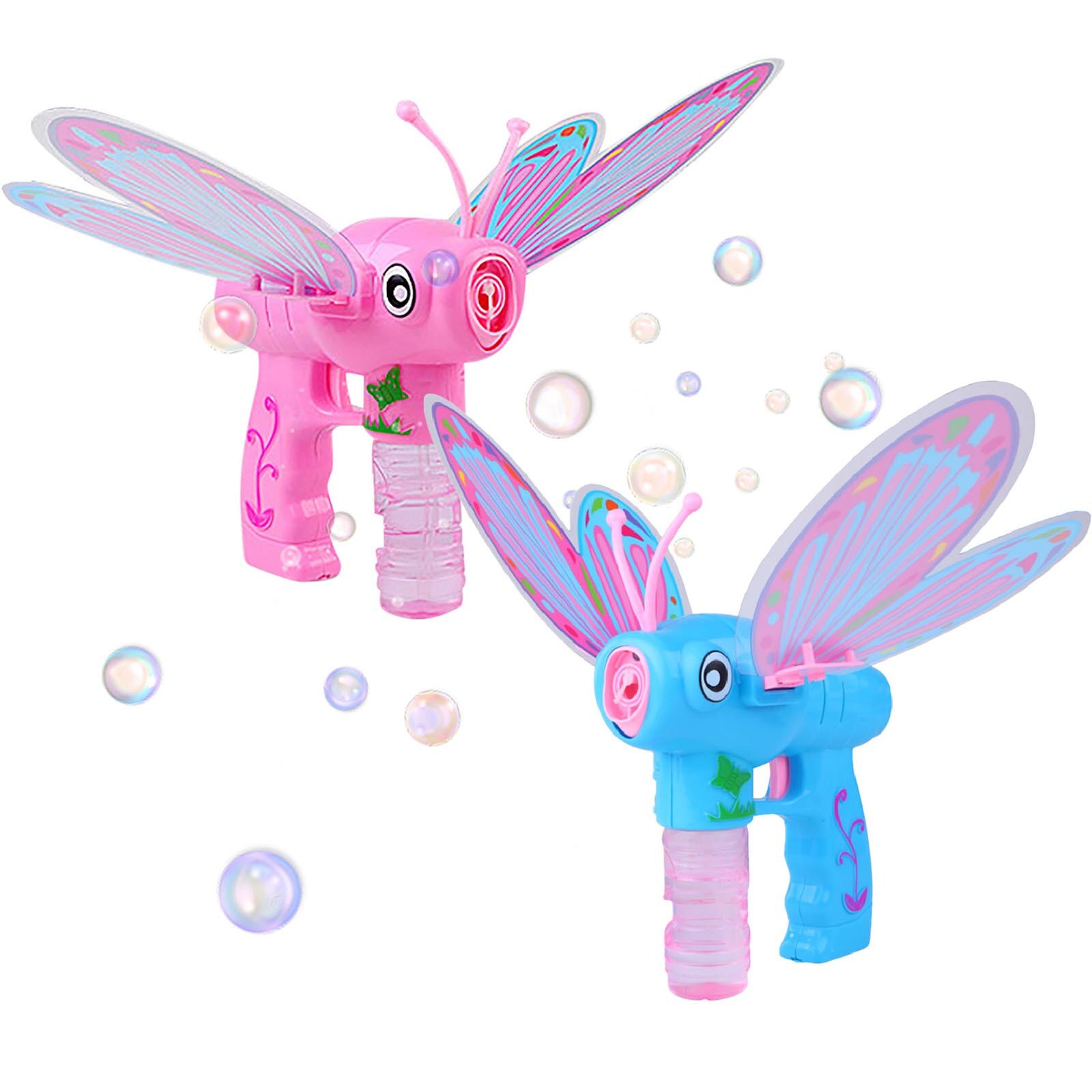 Automatische Kinderen Bubble Machine Vlinder Vleugel Bubble Blazen Speelgoed (50Ml * 2) licht Outdoor Kinderen Meisjes Speelgoed Snelle Levering