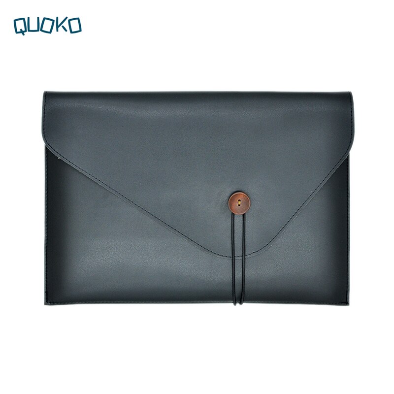 Retro Style 14 Inch Laptop Sleeve Case For MacBook Pro14 PU Leather Laptop Bag For Huawei MateBook 14.2 Dell Pouch: black