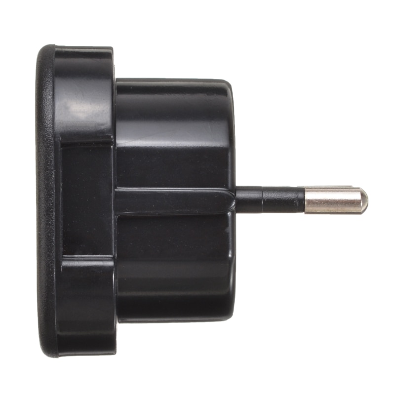 1pc Universal Travel UK To EU Adapter Socket Black Plug Adapter 10A/16A 240V Onsale
