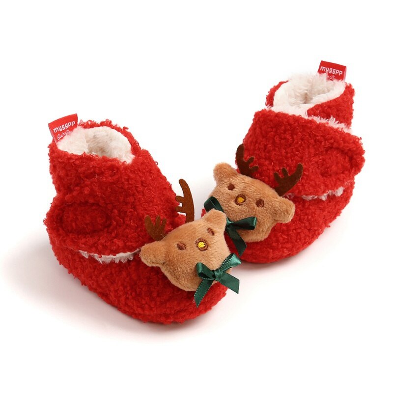 Christmas Baby Shoes First Walk Boots Girl Boy Sof... – Grandado