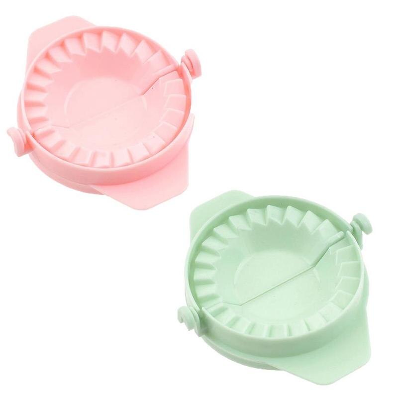 Køkken 7cm dumpling forme plast dej presse dumpling pie ravioli form madlavning wienerbrød kinesisk mad jiaozi maker værktøj