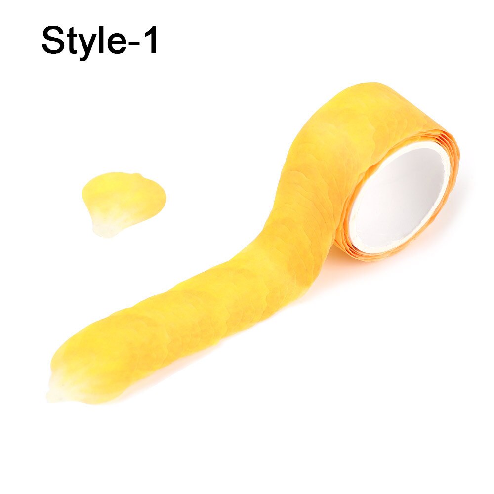 200Pcs/Roll Sakura Marking Tape Flower Petals Paper Tape Decorative Masking Tape Sticky Paper Scrapbooking Diary Paper Stickers: Style-1