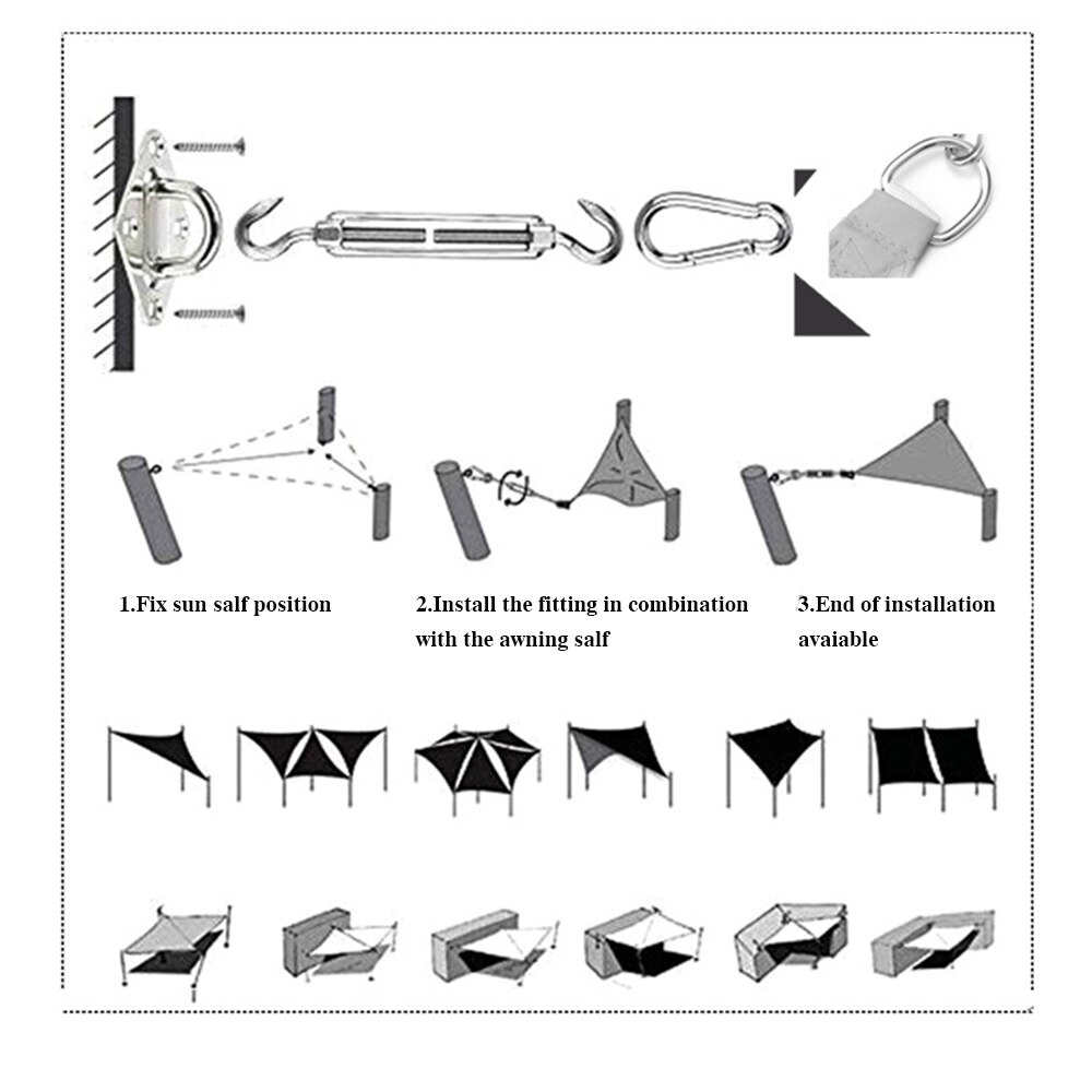 Shading Net Sunscreen Net Waterproof Anti-UV HDPE Sun Shading Sail Sun Shelter Cloth For Outdoor Garden Patio Activities