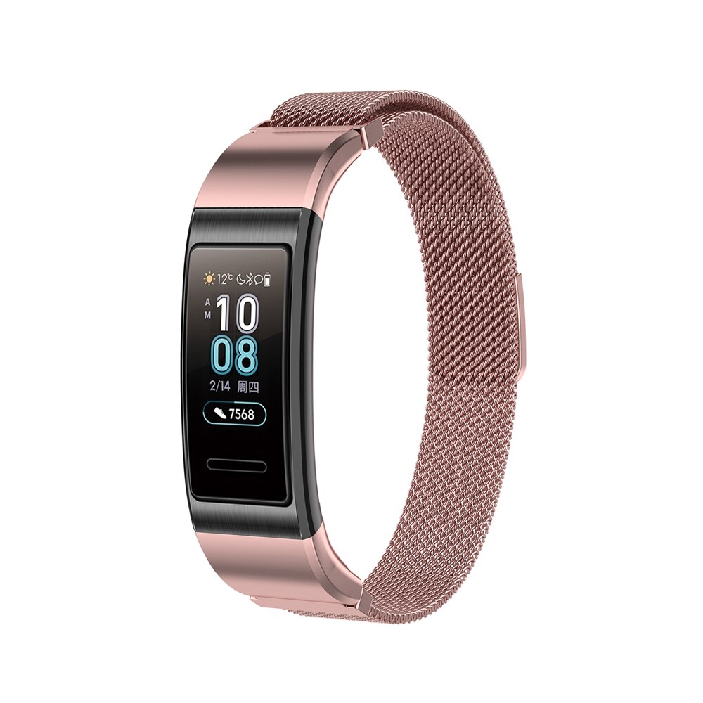 Rvs Bands Voor Huawei Band 4/3 Pro Horlogeband Horlogeband Voor Huawei Band 4 Pro Band 3 Pro Vervanging polsband: Rose Gold / For Band 4 Pro
