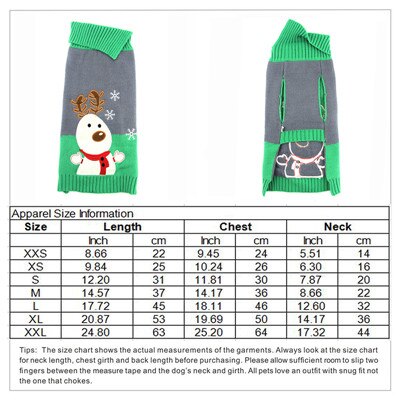DOGGYZSTYLE Weihnachten Haustiere Hund Kleidung zur Seite fahren Rentier Mantel Jumper Kleidung Weihnachten Kleidung Große Hunde XXL