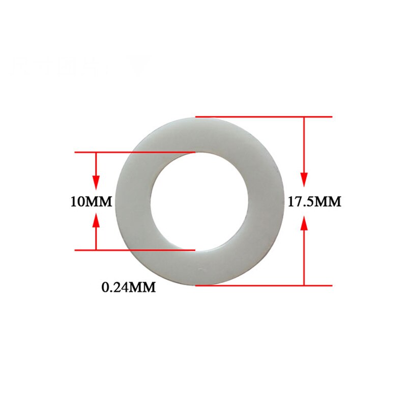 Insulation Gasket for 18650 Li-ion Lithium Battery Anode Hollow Insulating Sheet Patch Electrode Insulated Pads Insulator Washer