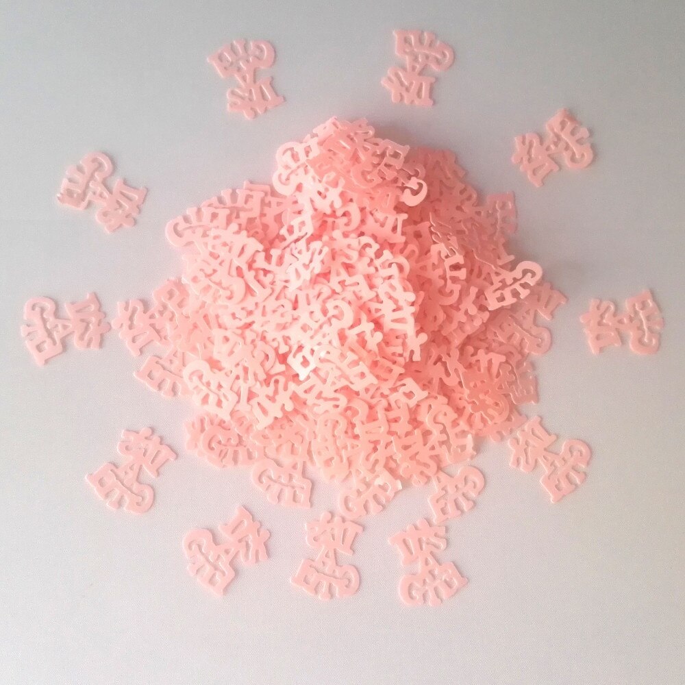 15 g/Bags es una chica/chico confeti género revelan suministros Rosa papel picado para bebé ducha partido Decoración