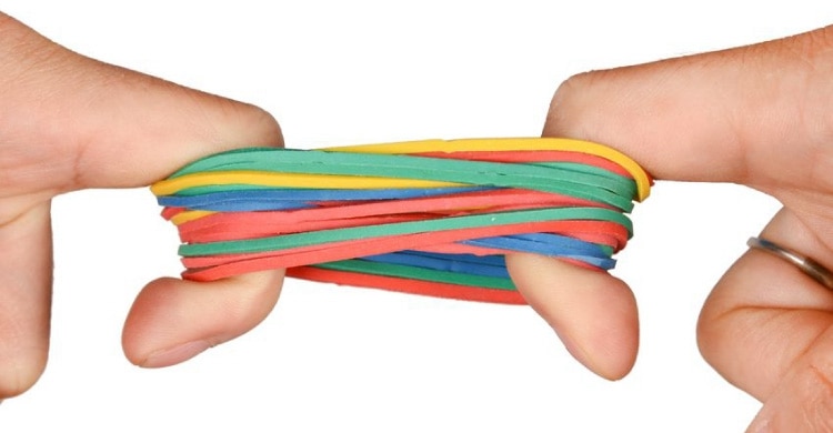 26mm color rubber stationery office holder A colorful elastic band with good elasticity rubber band