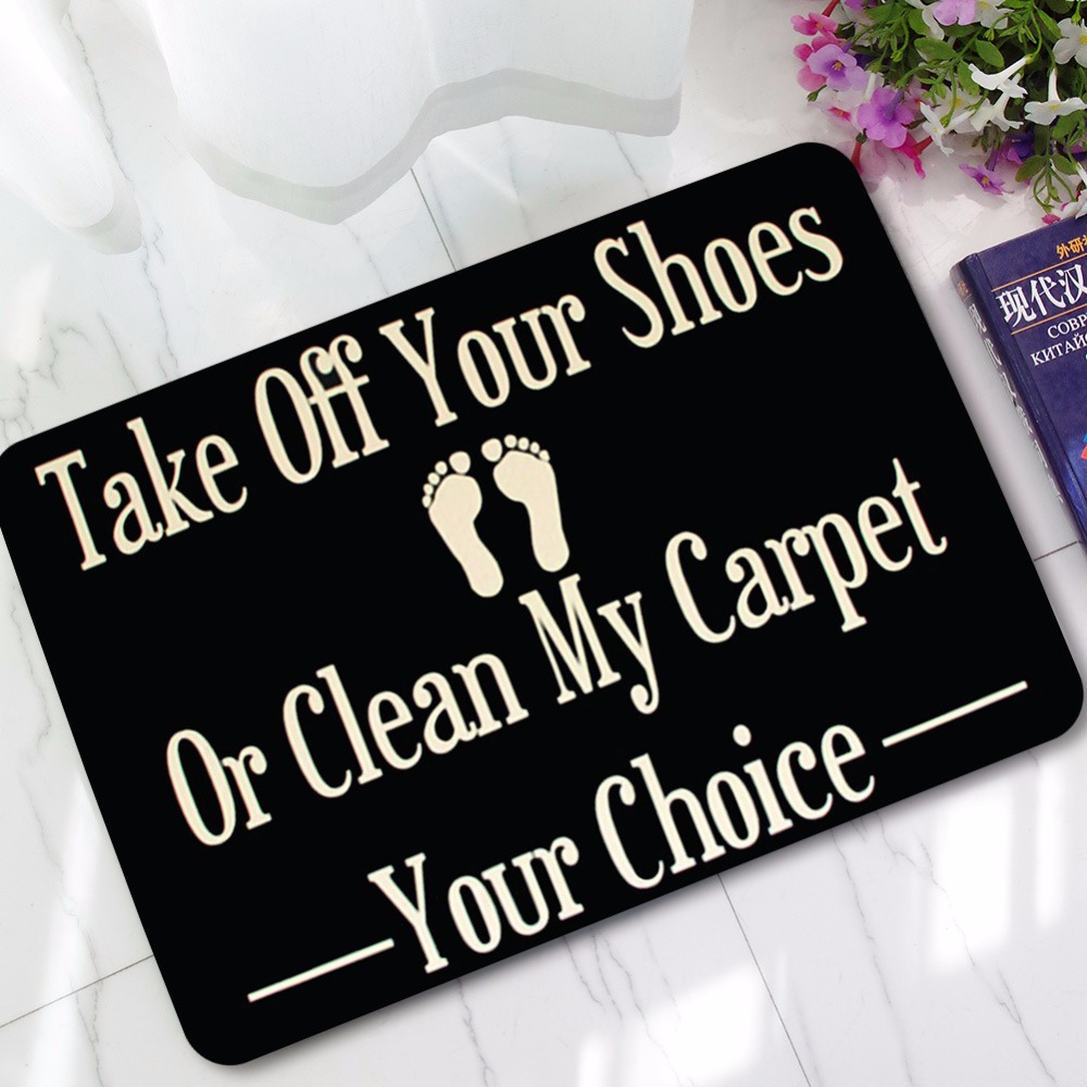 Halloween Deurmatten Grappige Teken "Je Schoenen Uit" Thuis Decoratieve Deur Matten Magic Welkom Vloermat: 1