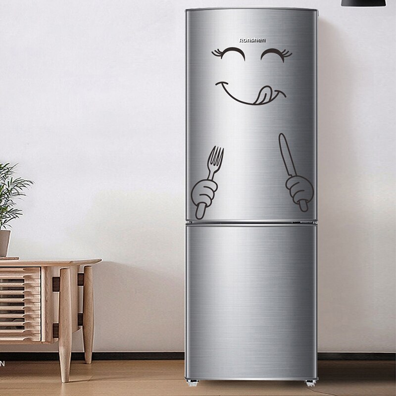 ✅køleskabsmagnet magnet køleskab sødt klistermærke køleskab glad lækkert ansigt køkken køleskab wallstickers kunst søde smiley wallstickers