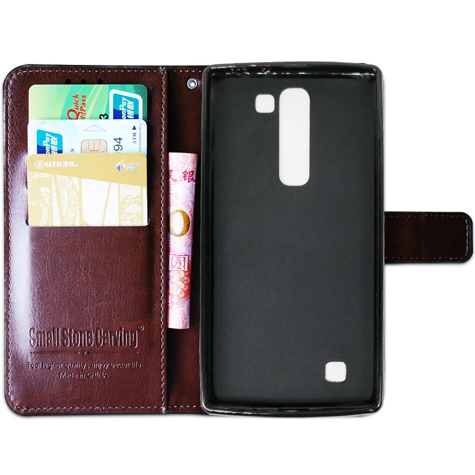 Leather Wallet Case For LG Magna H502F H522Y G4c H525N H500F Flip Phone Cover Card Slots Stand Holder Funda H500F Volt 2 LS751